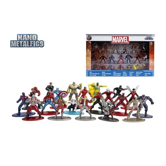 Jada Marvel 20-Piece Set Nano Metalfigs Metal Mini Figures 20-Pack 30769 Wave 2 - Picture 5 of 5